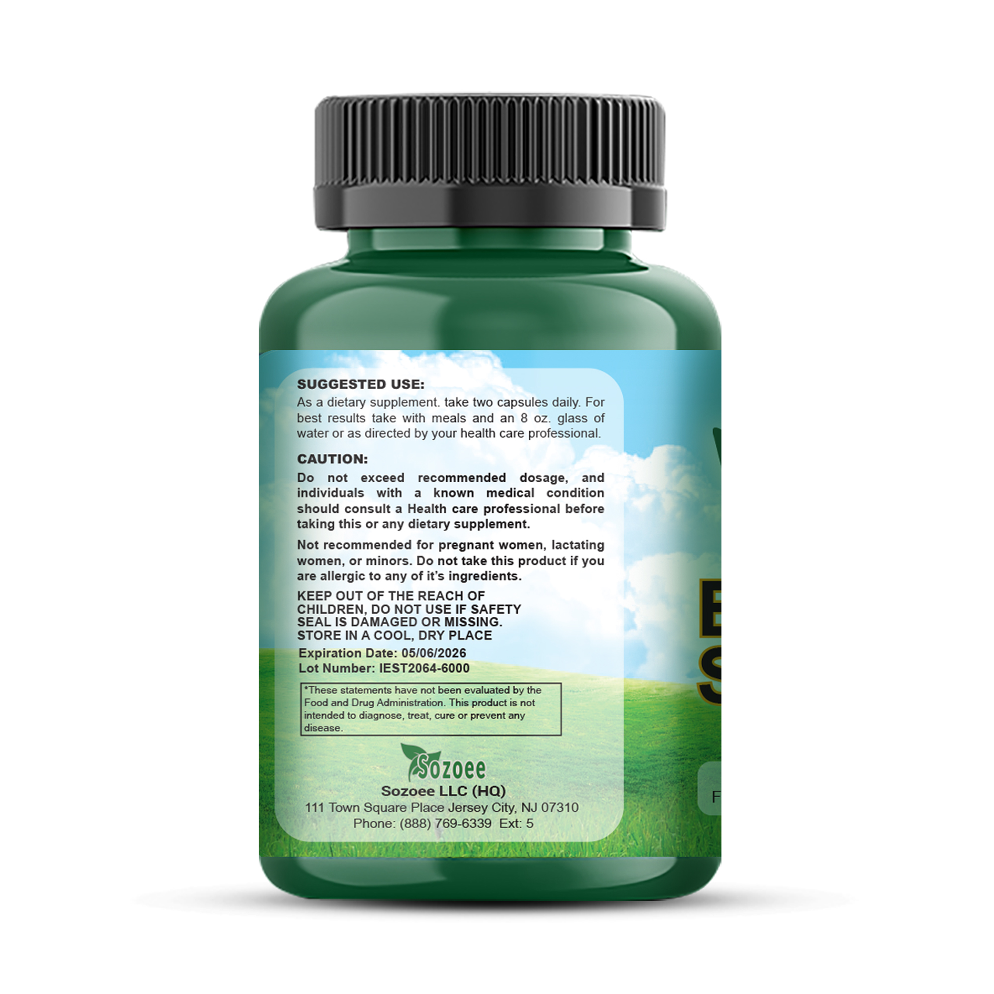 Back Support without barcode left